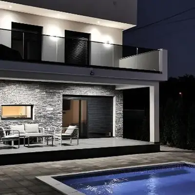 LUXIA PRIVATE ESTATE Sauna & Outdoor lounge with Fireplace