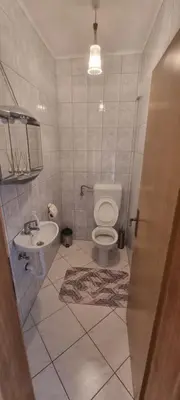 a bathroom with a toilet and a sink at Apartman Ivan in Tomislavgrad