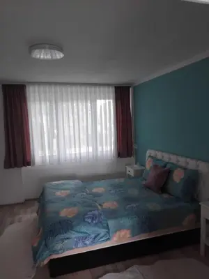 a bedroom with a large bed in a room at Apartman Breskvica in Bihać