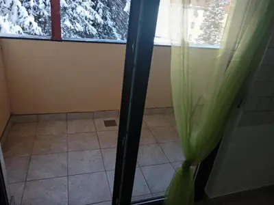 a plant sitting next to a window in a room at Vlašić Vacation apartment in Vlasic