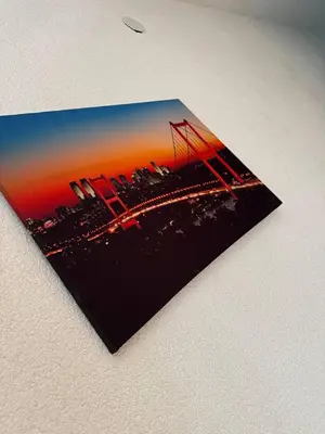 a card with a picture of a sunset at Luxury Apartman Dzafic in Sanski most