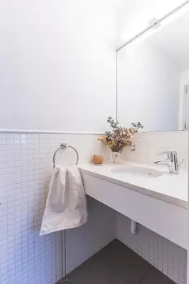 a bathroom with a sink and a mirror at Kuća za odmor u Bosanskoj Krupi in Bosanska Krupa