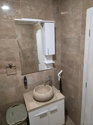 a bathroom with a sink and a mirror at Terra Lux in Travnik