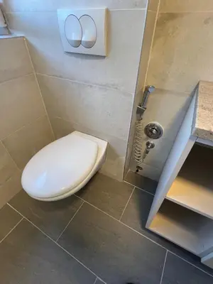 a bathroom with a toilet and a sink at Travnik Nature in Travnik