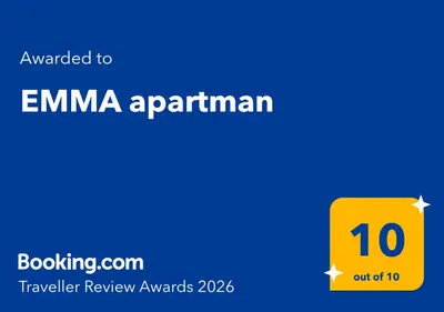 a yellow ruler with the text emailed to emmaarmaarmaarmaarma trailer review at EMMA apartman in Travnik