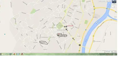 a screenshot of a map with the google maps api at Apartment Nedic in Doboj