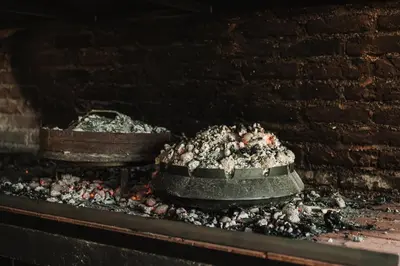 two cakes are cooking in an oven at Forrest House in Doboj
