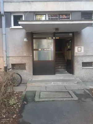 an entrance to a building with a door at Apartman Bato in Banja Luka