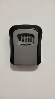 a black and white object on a wall at Apartman Lena 51 BL in Železnička Stanica Incel