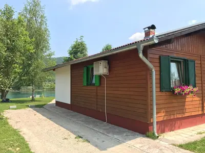 a small house with a solar panel on the side of it at Villa Giulia in Bihać