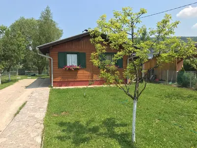 a small tree in front of a house at Villa Giulia in Bihać