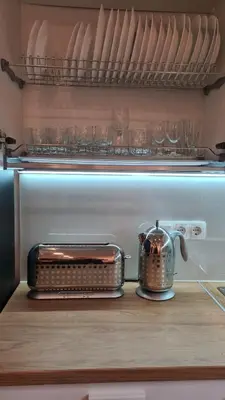 a toaster sitting on top of a kitchen counter at Holiday Home Oaza Mira in Visoko