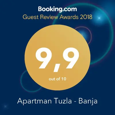 a poster for the australian tivoli bangalore guest review awards at Apartman Banja - Tuzla in Tuzla