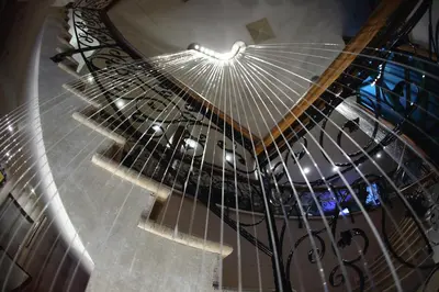 a spiral staircase with at Hotel Blanca Resort & Spa in Vlasic