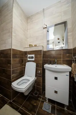 a bathroom with a toilet and a sink at Apartman Top Spot in Banja Luka
