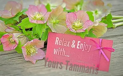 a bouquet of flowers with a pink tag on it at Tammaris Holiday Home in Visoko