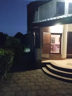 a night view of a house with a window at Hideaway in Bihać