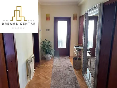 a hallway with a mirror in a room at Apartments Dreams Centar in Živinice