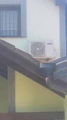 a air conditioner sitting on the side of a building at Villa Happy dreams in Bihać