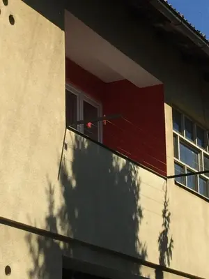 a window on the side of a building at Stan na dan Gradiška/Bos. Gradiška in Bosanska Gradiška