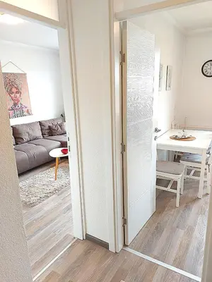a living room with a couch and a table at Stan-apartman A&A in Banja Luka