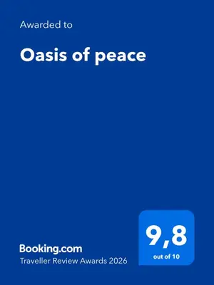 a screenshot of a cell phone with the words oasis of peace at Oasis of peace in Bihać