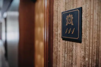a switch on a wooden wall with at Hotel Kostelski Buk in Bihać
