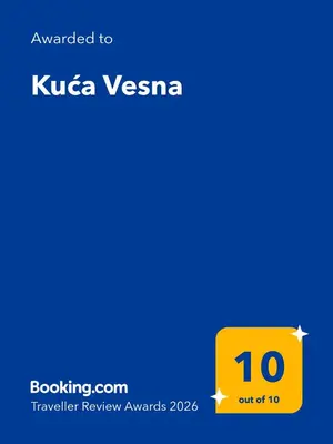 a yellow box with the number on it at Kuća Vesna in Kupres