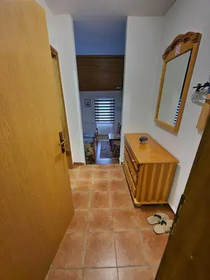 a bathroom with a sink and a mirror at Winter Forest Vlasic in Travnik