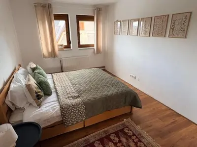 a bedroom with a bed in a room at Villa Rustica in Šišava