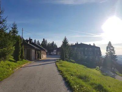 a road leading to a house on a hill at Vlasicka avantura Eko Fis 509 in Vlasic
