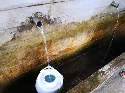 a toilet with a string attached to a wall at Holiday Home Dragon in Visoko