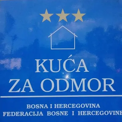 a sign that says zoya zebra oomer with stars on it at Bazeni-Etno selo u Visokom in Visoko