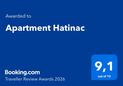 a blue sign with the words appointment hattanooga at Apartment Hatinac in Bihać