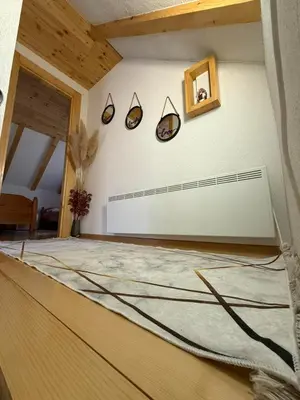 a room with a large rug on the floor at Otoka Josikovic in Šipovo