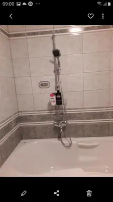 a shower in the corner of a bathroom at Holiday home Veky in Kupres