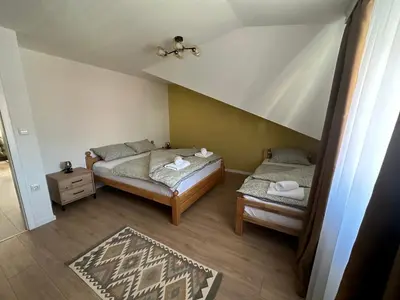 a bedroom with two beds in a room at Apartman Anđela in Livno