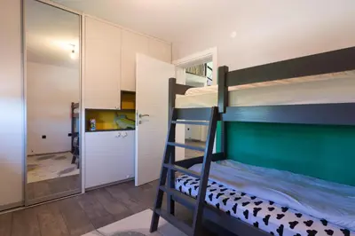 a bunk bed room with two bunk beds at Modern House in Visoko in Visoko