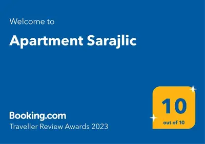 a yellow sign with the text appointment savant variable at Apartment Sarajlic in Prijedor