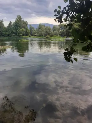 a view of a large body of water at Apartman Dalal - with access to river Una in Bihać