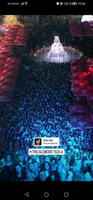 a crowd of people watching a show in a stadium at HomeB&E in Tuzla