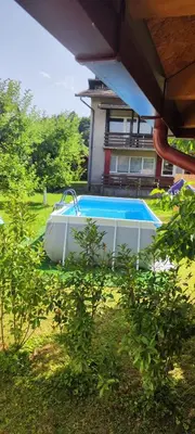 a swimming pool in the yard of a house at Begova kuća-Velika Kladuša in Velika Kladuša