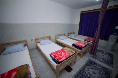 a group of three bunk beds in a room at Prenoćište KRAJINA in Velika Kladuša