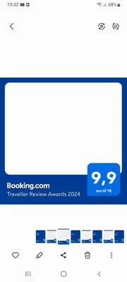 a screenshot of the booking coil turnover review awards website at Lavander in Banja Luka
