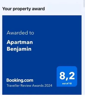a screenshot of a confirmation screen on a phone at Apartman De Luxe in Tuzla