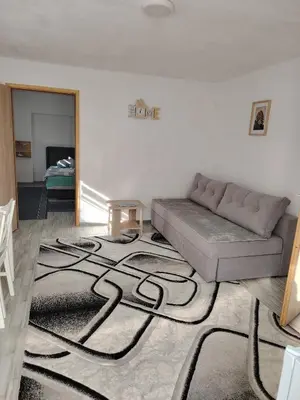a living room with a couch and a carpet at AURORA in Visoko