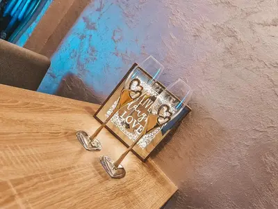 a book sitting on top of a table at Apartman Vila Bojana in Budžak